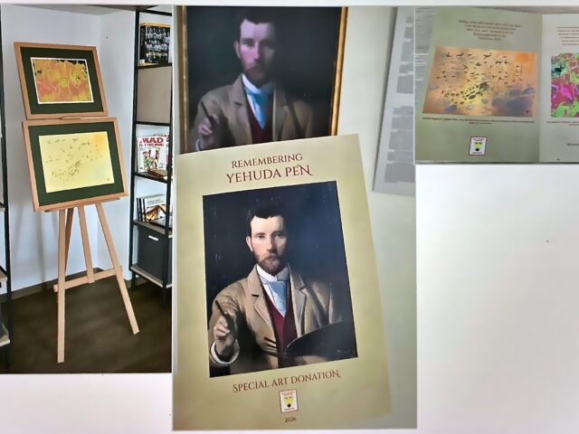 HOMAGES TO YEHUDA PEN AT HIS HOME-PLACE
